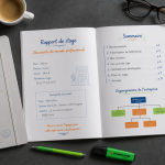 ex de rapport de stage 3eme sur bureau de collégien