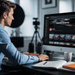 formation sur youtube créateur pro devant ordinateur