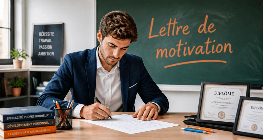 lettre de motivation enseignant rédigée en classe