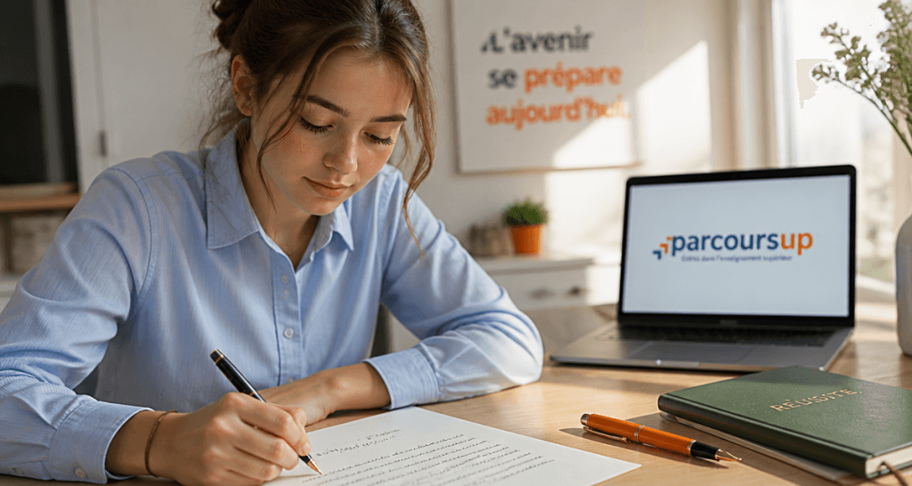 lettre de motivation prepa lycéenne manuscrite Parcoursup