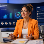 logiciel webinaire animatrice interface audience
