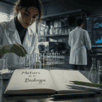 Métier en biologie jeune femme laboratoire