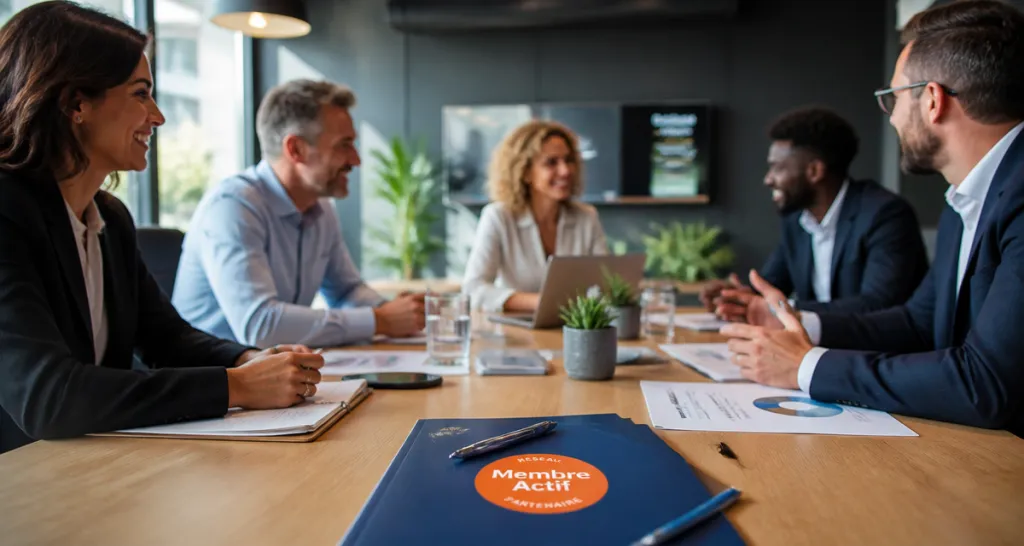 association membre actif discussion en réunion