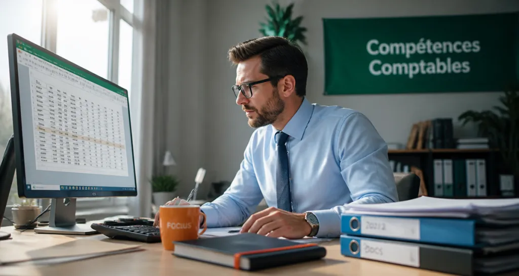 compétences comptable dans un bureau moderne