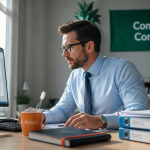 compétences comptable dans un bureau moderne