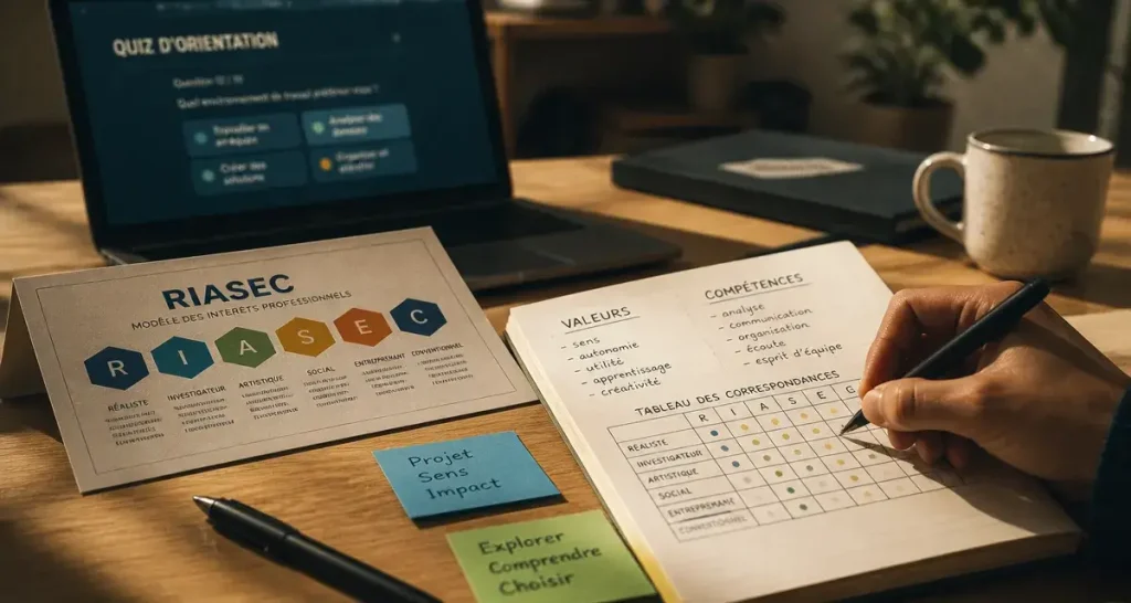 Quel metier est fait pour moi : test RIASEC et reconversion professionnelle