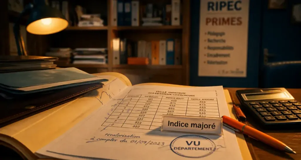 Salaire prof université : grilles indiciaires, primes et calcul du traitement
