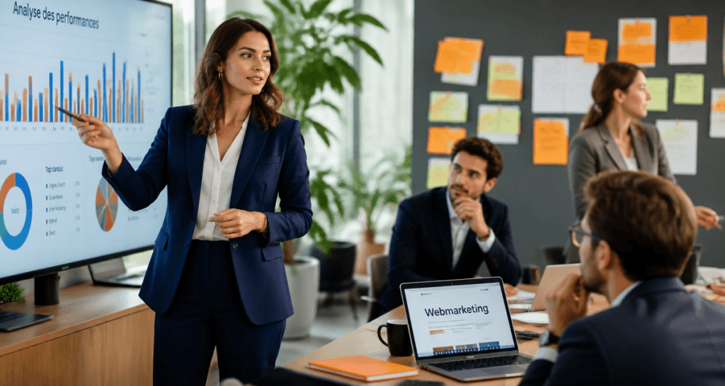 webmarketing équipe open space analyse