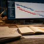 Chemin critique Gantt : tâches qui retardent le projet