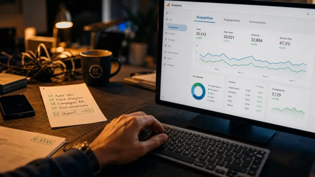 Comment utiliser Google Analytics : suivi des conversions sur tableau de bord
