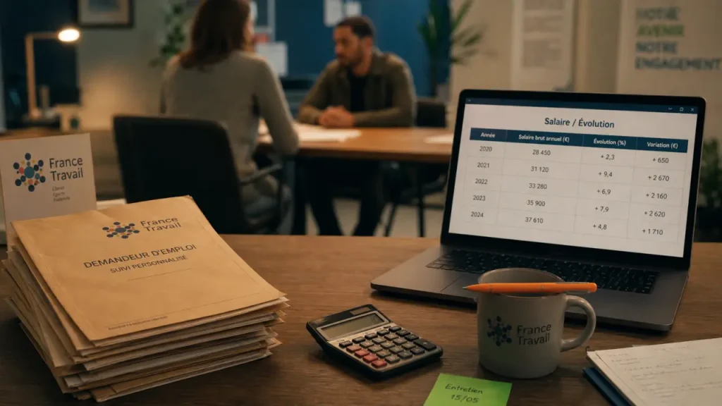 Conseiller pole emploi salaire : primes et ancienneté, bureau agence France Travail