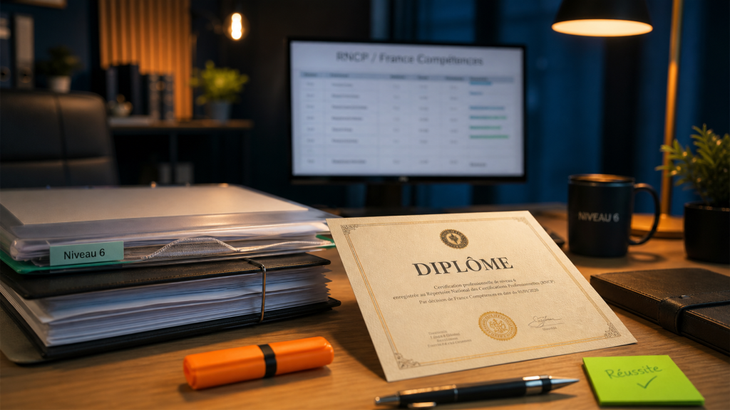 Diplome niveau 6 : équivalence Bac+3 Bac+4