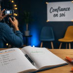 Formation confiance en soi : coach filme dans un studio
