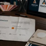 Signification couleur logo : bleu corporate et orange dynamique