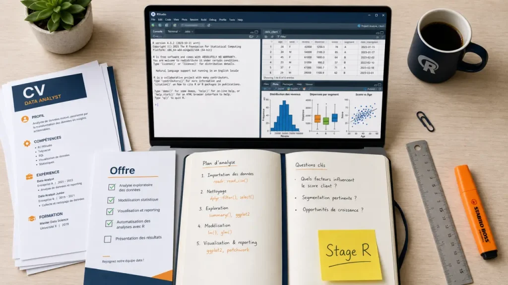 Stage R RH, R&D ou langage R : choix et recrutement