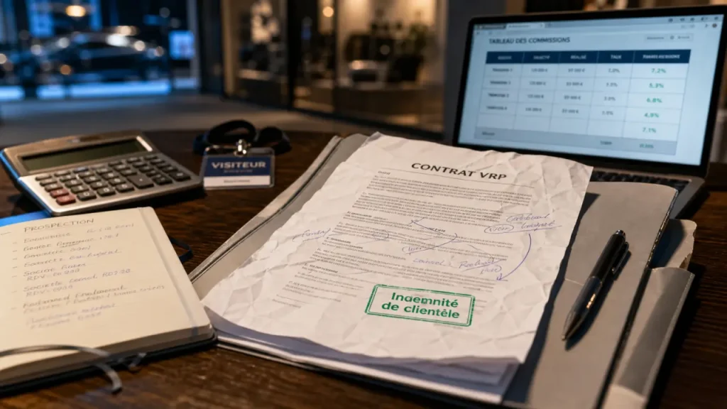 VRP contrat : contrat et obligations employeur, indemnité de clientèle