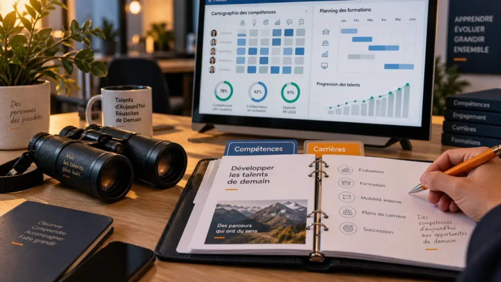 Développement RH : compétences et carrières, dossier RH et tableau de formation