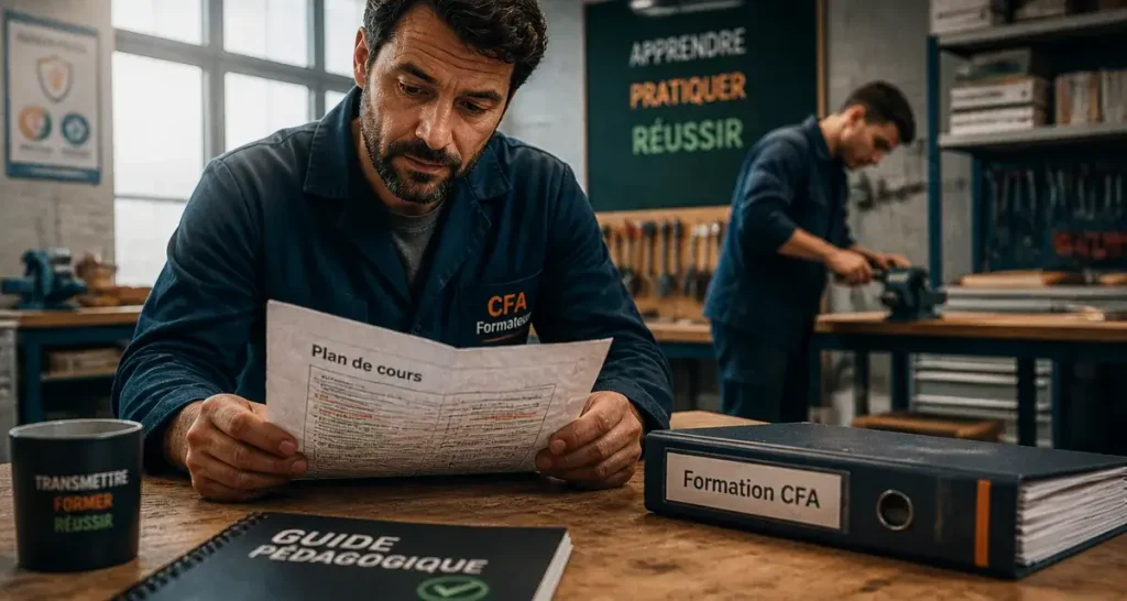 Devenir formateur en CFA : formateur et apprenti en atelier