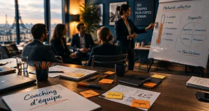 Coaching d équipe Paris en réunion avec coach